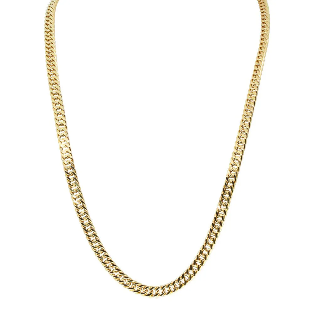 9ct Yellow Gold Double Curb Chain