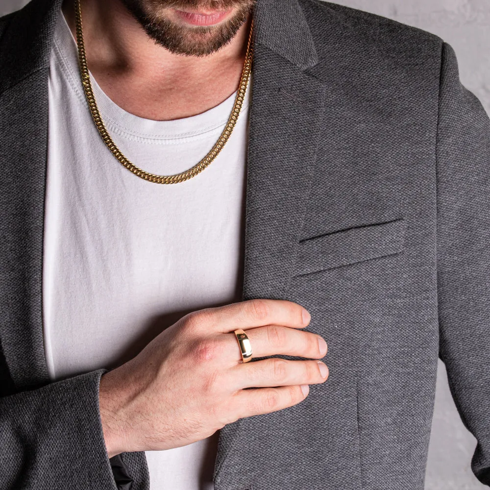 9ct Yellow Gold Double Curb Chain