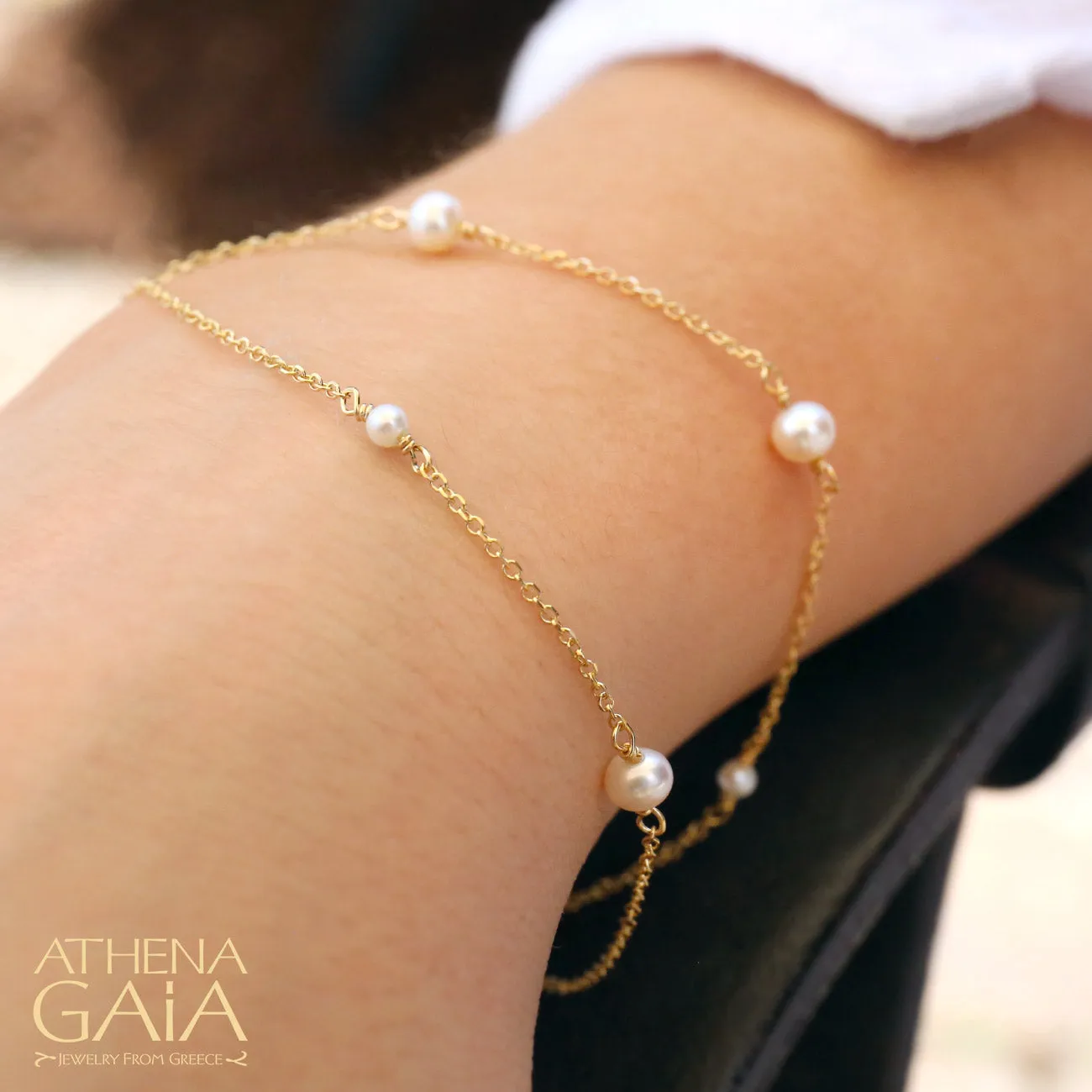 Double Strand Pearl Bracelet (In-Stock)