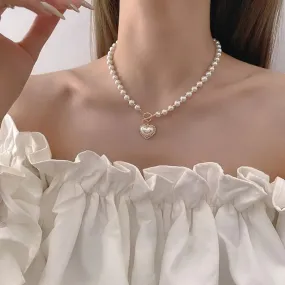 Elegant Pearl Beaded Necklace