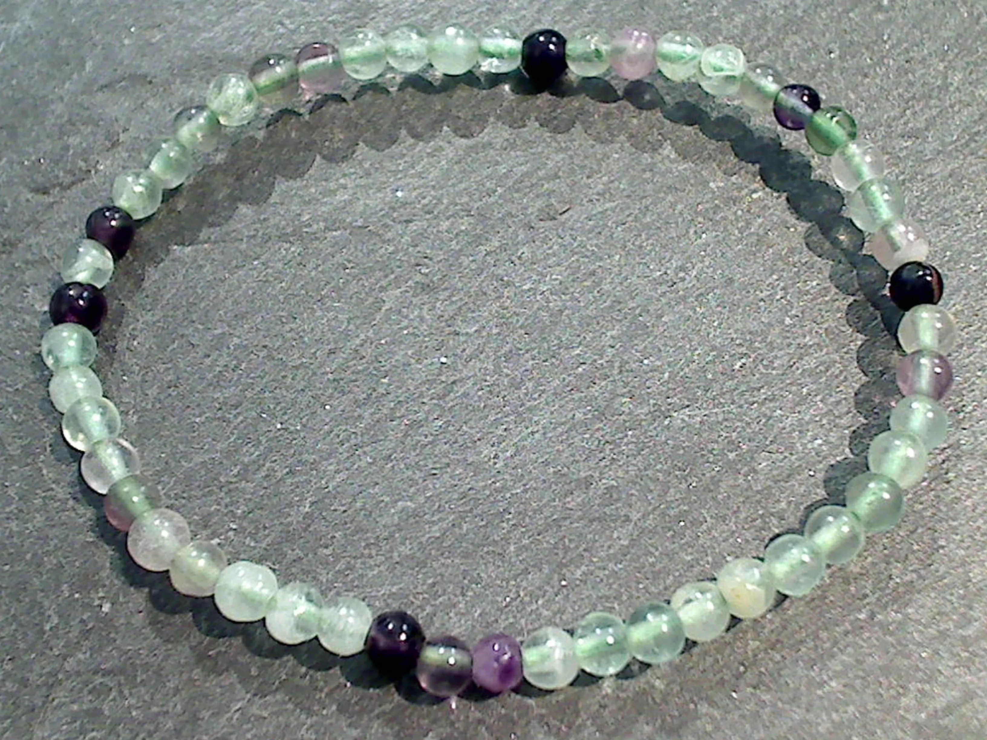 Fluorite  4MM Stretch Bracelet