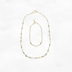 Lotus Necklace and Bracelet Set